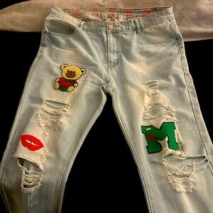 Denim Distressed Jeans